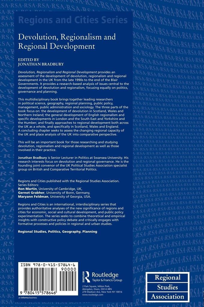 Weitere Ansicht: Devolution, Regionalism and Regional Development
