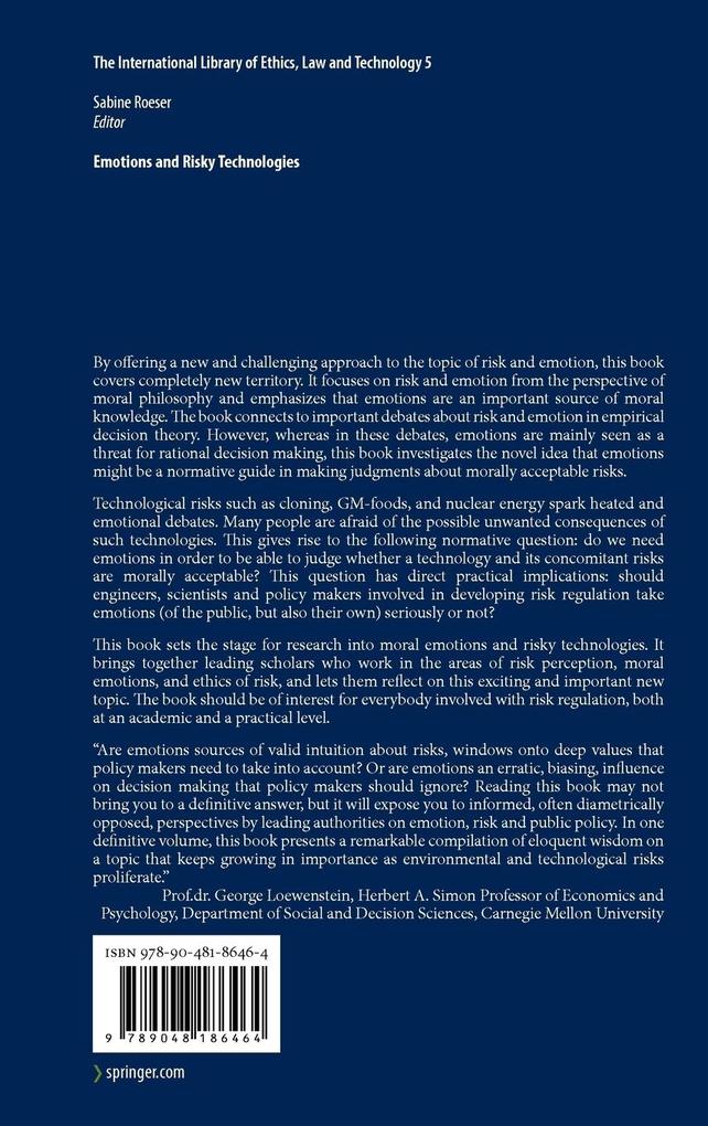 Weitere Ansicht: Emotions and Risky Technologies