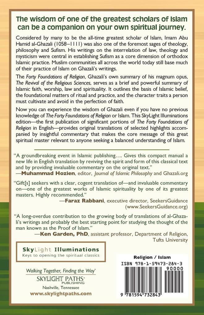 Weitere Ansicht: Ghazali on the Principles of Islamic Sprituality