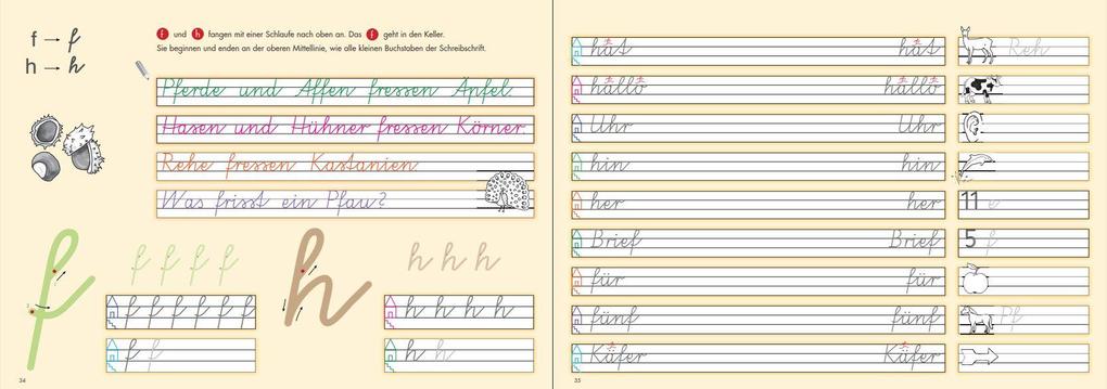 Weitere Ansicht: Schreiblehrgang. Vereinfachte Ausgangsschrift | Eva M. Eberle, Eve Eberle