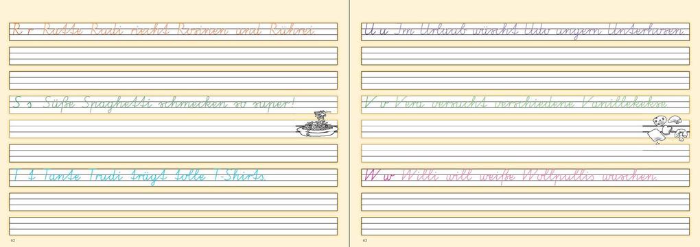 Weitere Ansicht: Schreiblehrgang. Vereinfachte Ausgangsschrift | Eva M. Eberle, Eve Eberle