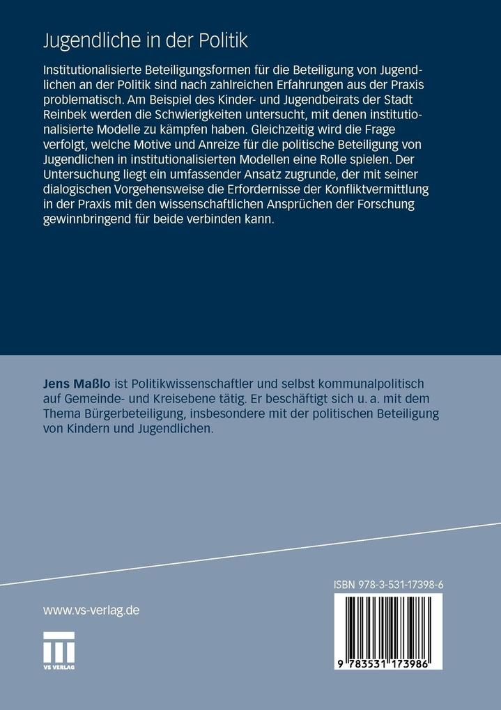 Weitere Ansicht: Jugendliche in der Politik | Jens Maßlo