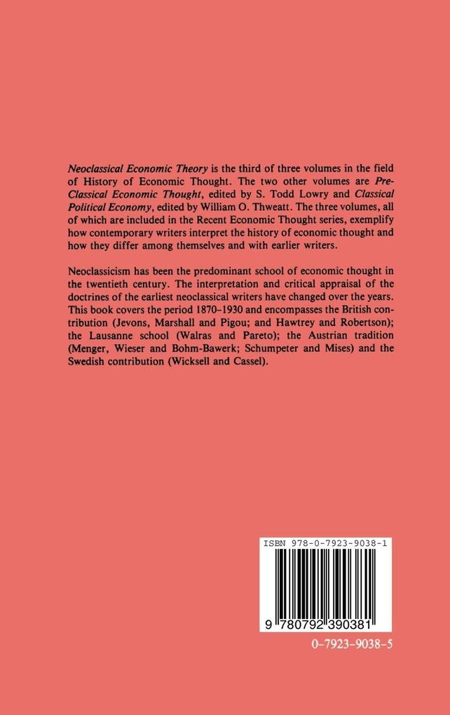 Weitere Ansicht: Neoclassical Economic Theory, 1870 to 1930