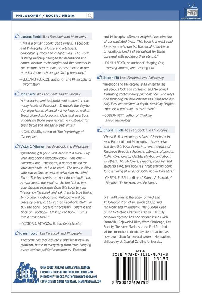 Weitere Ansicht: Facebook and Philosophy