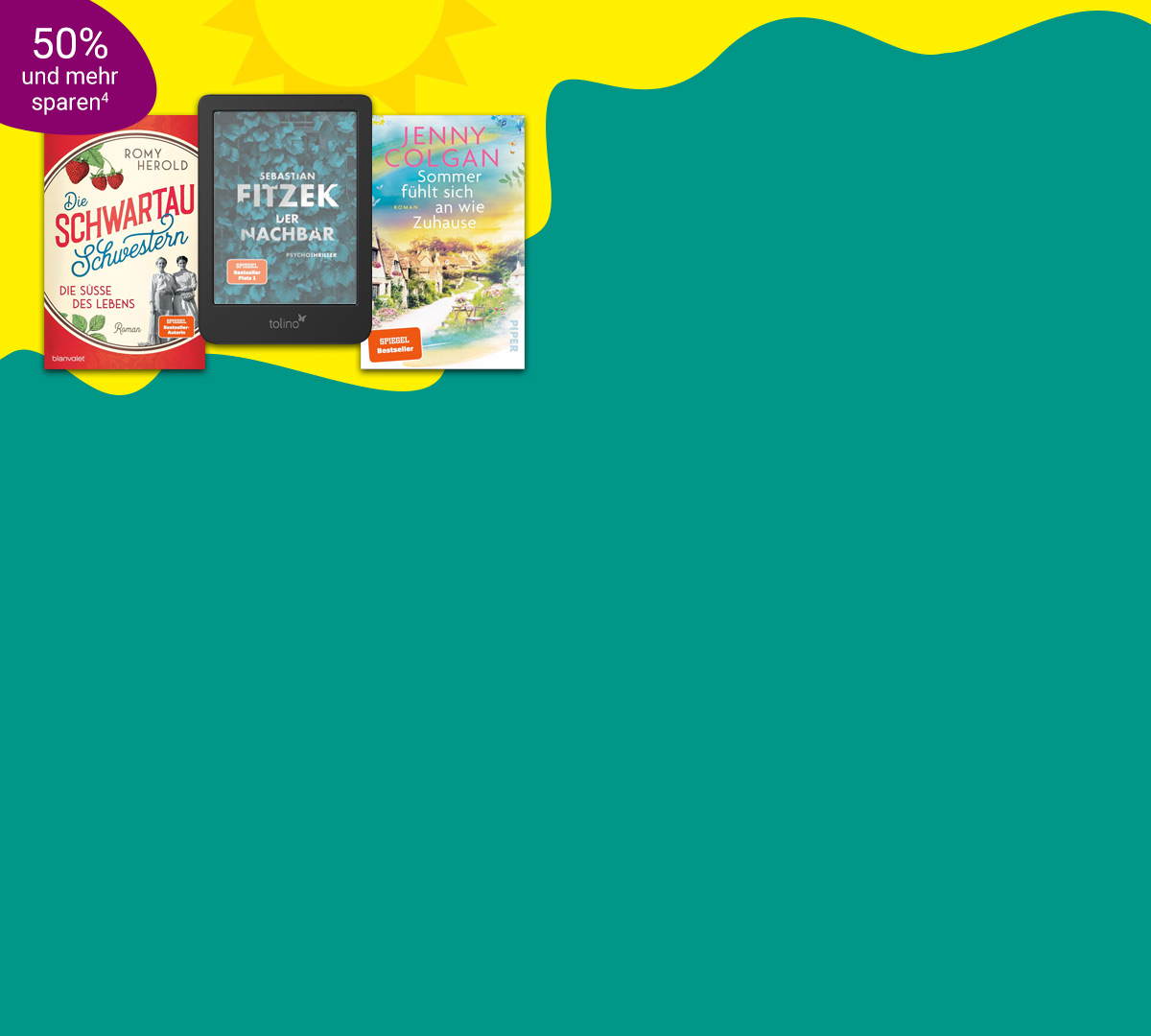 Sommer, Sonne, Lieblingsbücher: Bestseller im eBook-Deal bei eBook.de