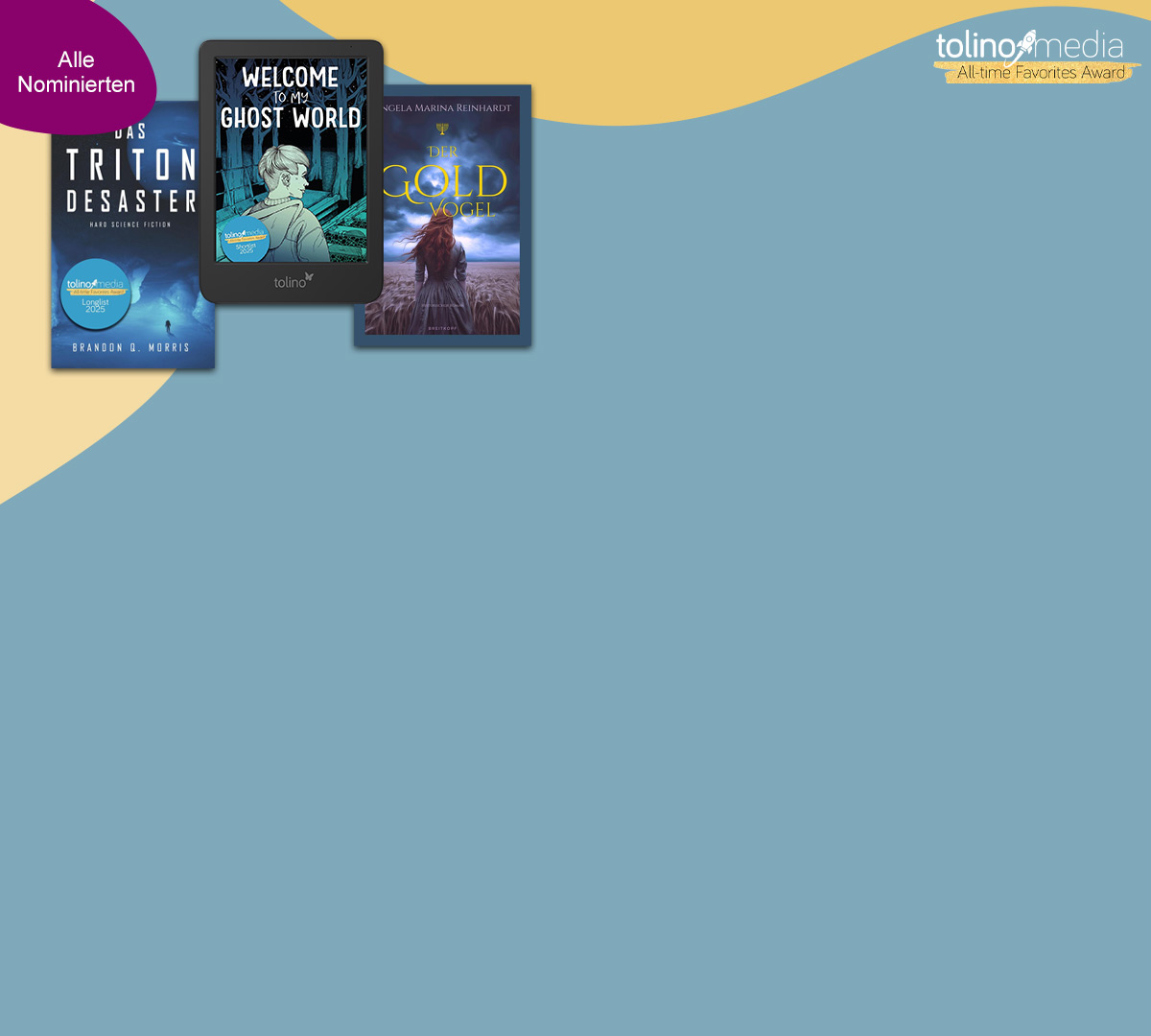 Der tolino media All-time Favorites Award 2025 bei eBook.de
