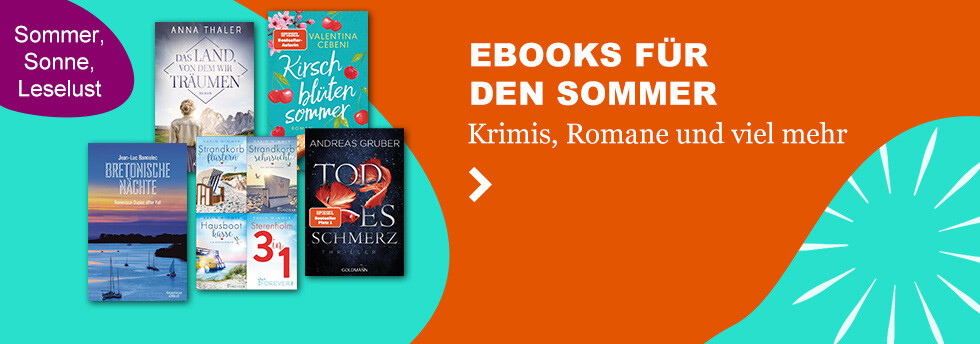 eBooks für den Sommer: Krimis, Romane und viel mehr bei eBook.de