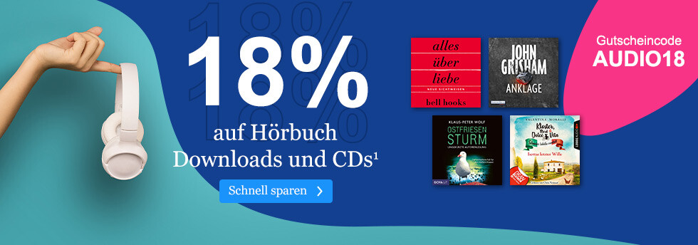 18% Rabatt auf alle Hörbücher mir Ihrem Gutschein AUDIO18 bei eBook.de